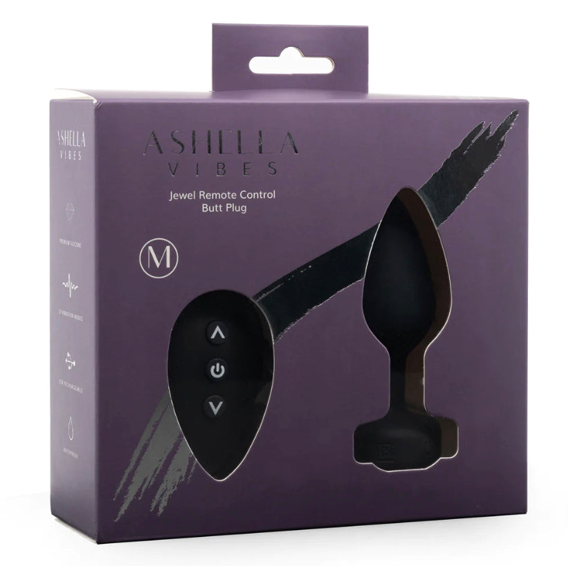 Ashella Vibes Remote Control Butt Plug - Medium