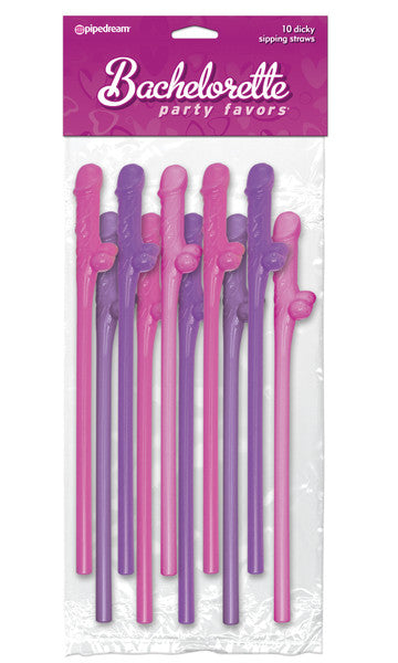 Bachelorette Party Favours 10 Pecker Straws