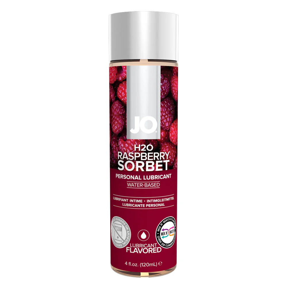 JO H2O Flavored Raspberry Sorbet 4 Oz / 120 ml