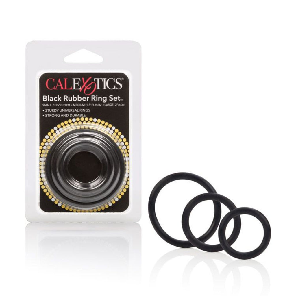 Calexotics Black Rubber Ring Set