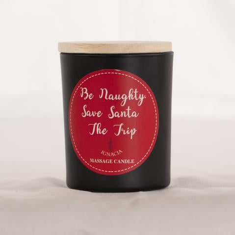 Massage Candle - Be Naughty Save Santa The Trip 135g